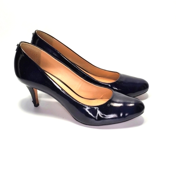 Antonio Melani Fallon Shoes Black Leather Heels Size 10 - Picture 4 of 14